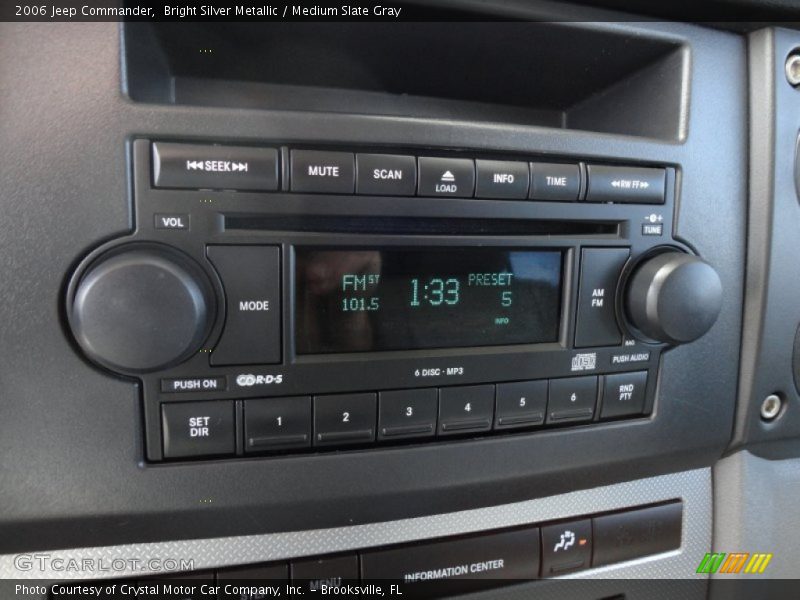 Bright Silver Metallic / Medium Slate Gray 2006 Jeep Commander
