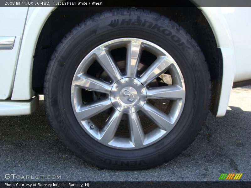 Tuscan Pearl White / Wheat 2008 Infiniti QX 56 4WD