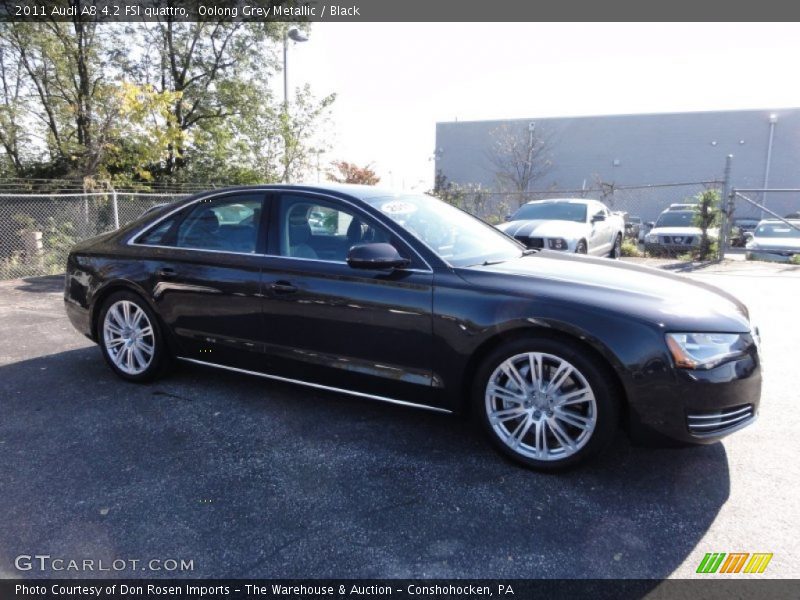 Oolong Grey Metallic / Black 2011 Audi A8 4.2 FSI quattro