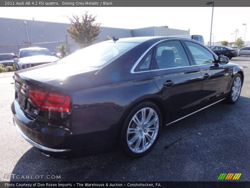 Oolong Grey Metallic / Black 2011 Audi A8 4.2 FSI quattro