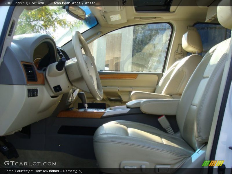 Tuscan Pearl White / Wheat 2008 Infiniti QX 56 4WD