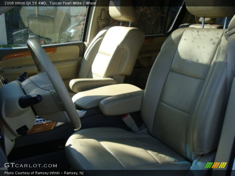 Tuscan Pearl White / Wheat 2008 Infiniti QX 56 4WD