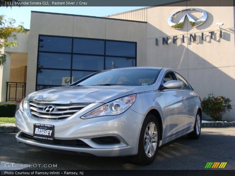 Radiant Silver / Gray 2011 Hyundai Sonata GLS
