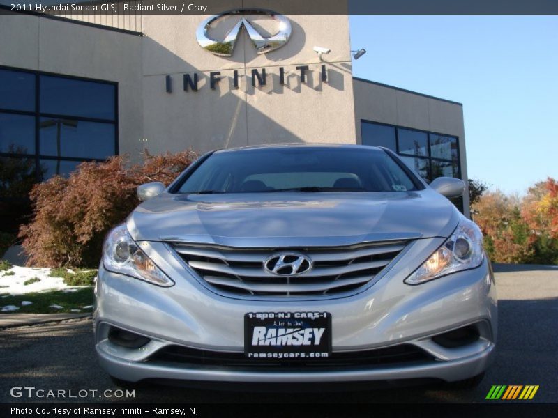 Radiant Silver / Gray 2011 Hyundai Sonata GLS