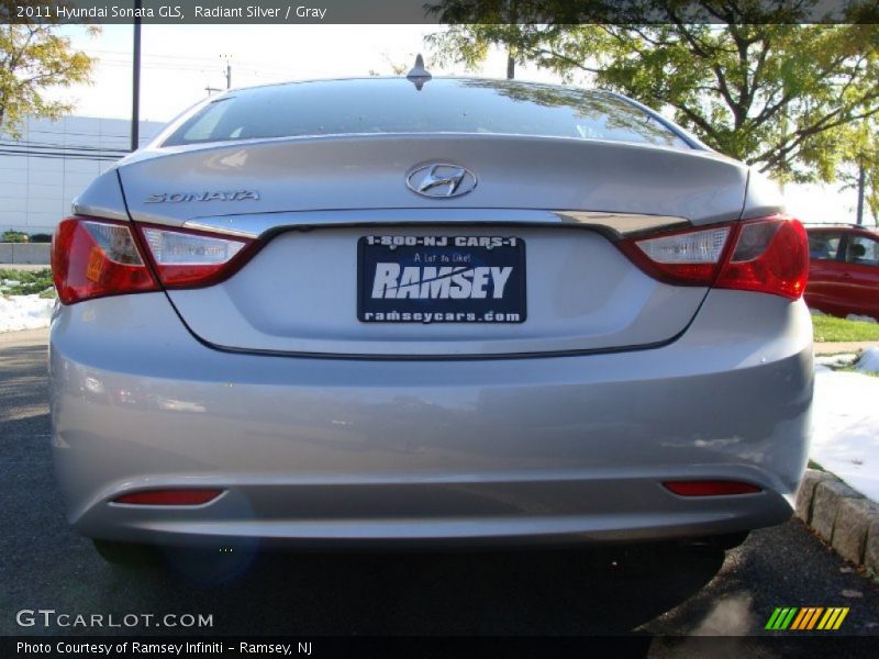 Radiant Silver / Gray 2011 Hyundai Sonata GLS
