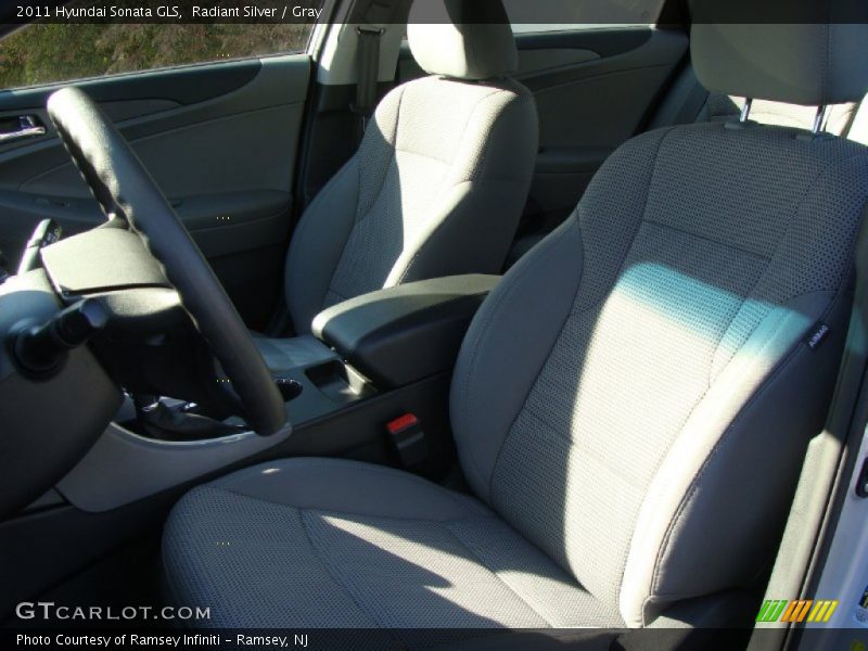 Radiant Silver / Gray 2011 Hyundai Sonata GLS