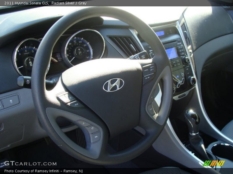 Radiant Silver / Gray 2011 Hyundai Sonata GLS