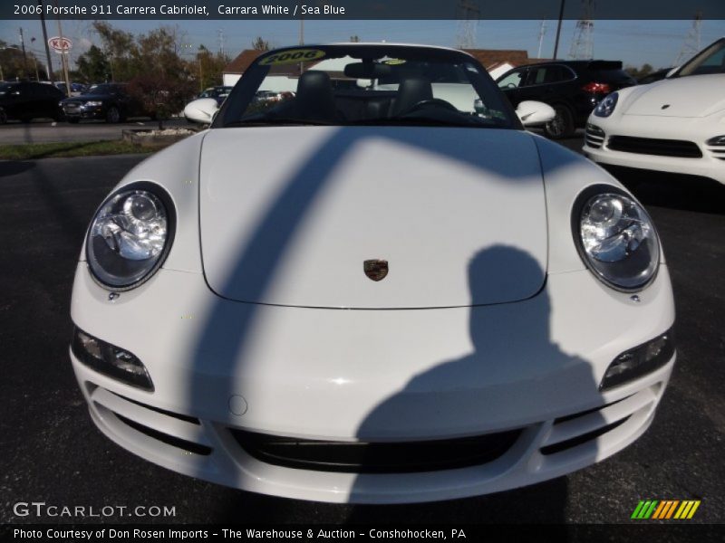 Carrara White / Sea Blue 2006 Porsche 911 Carrera Cabriolet