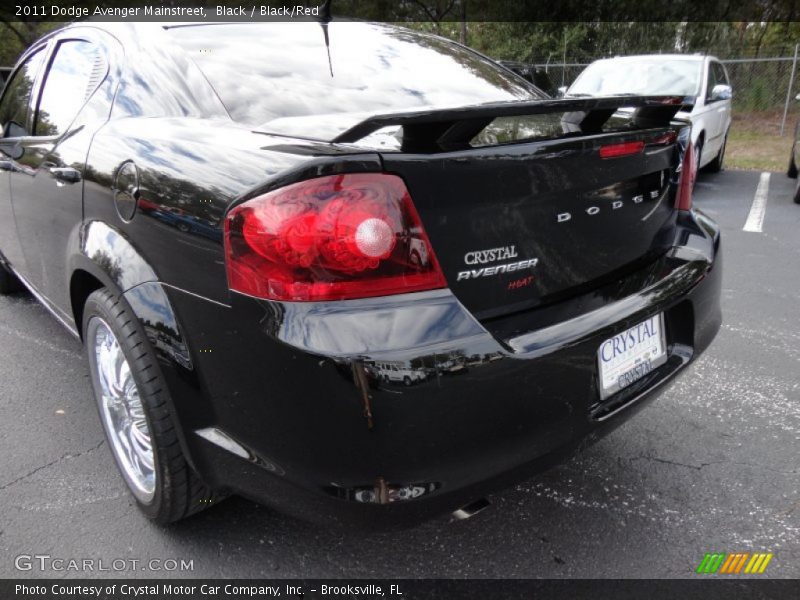 Black / Black/Red 2011 Dodge Avenger Mainstreet