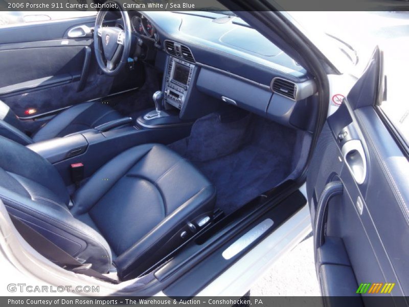 Carrara White / Sea Blue 2006 Porsche 911 Carrera Cabriolet