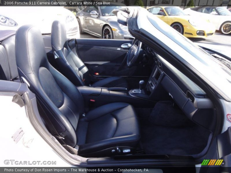 Carrara White / Sea Blue 2006 Porsche 911 Carrera Cabriolet