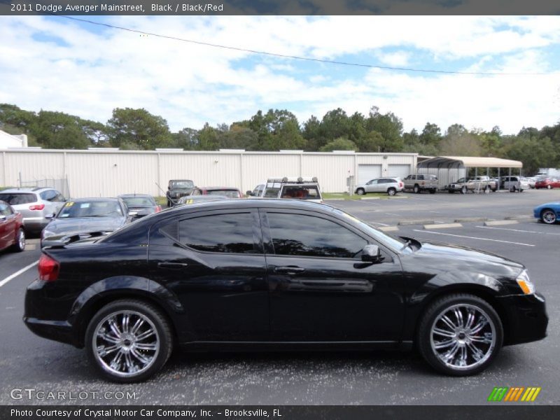 Black / Black/Red 2011 Dodge Avenger Mainstreet