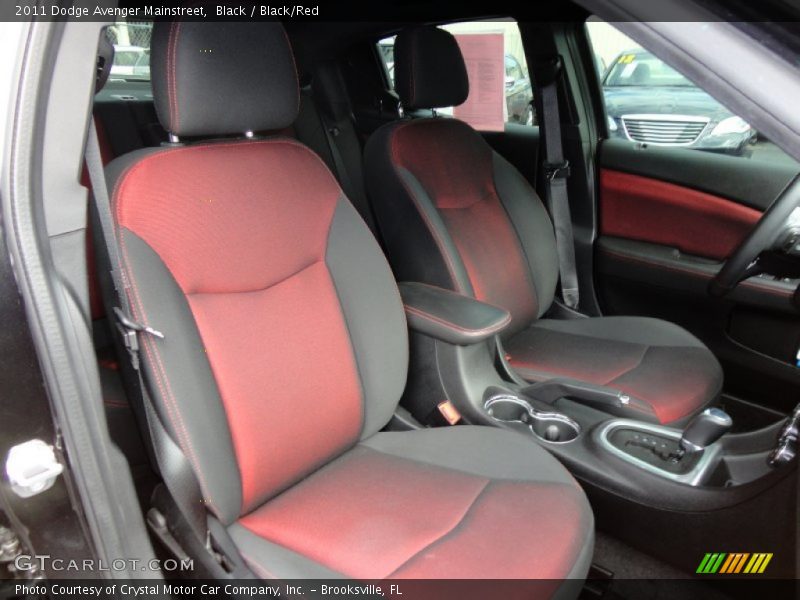 Black / Black/Red 2011 Dodge Avenger Mainstreet