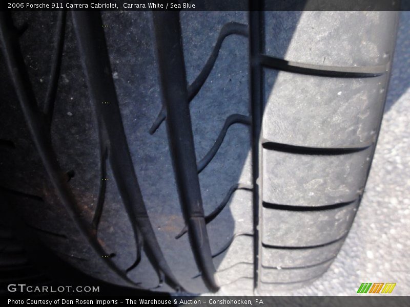 Carrara White / Sea Blue 2006 Porsche 911 Carrera Cabriolet