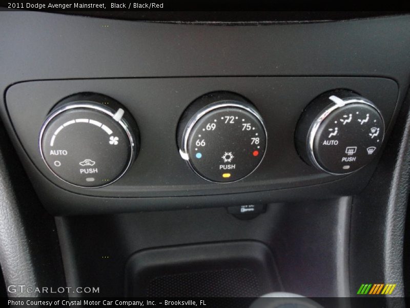 Black / Black/Red 2011 Dodge Avenger Mainstreet