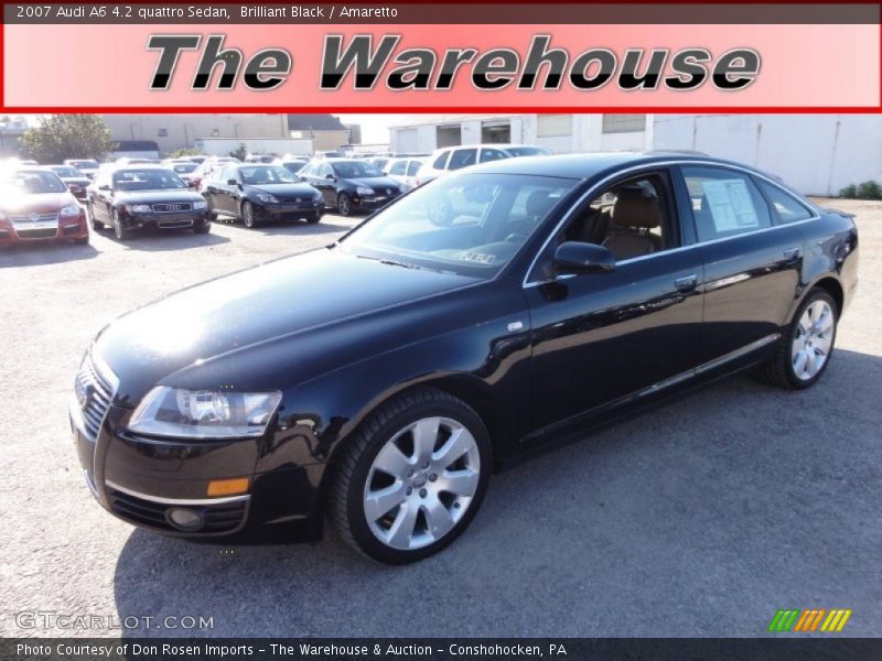 Brilliant Black / Amaretto 2007 Audi A6 4.2 quattro Sedan