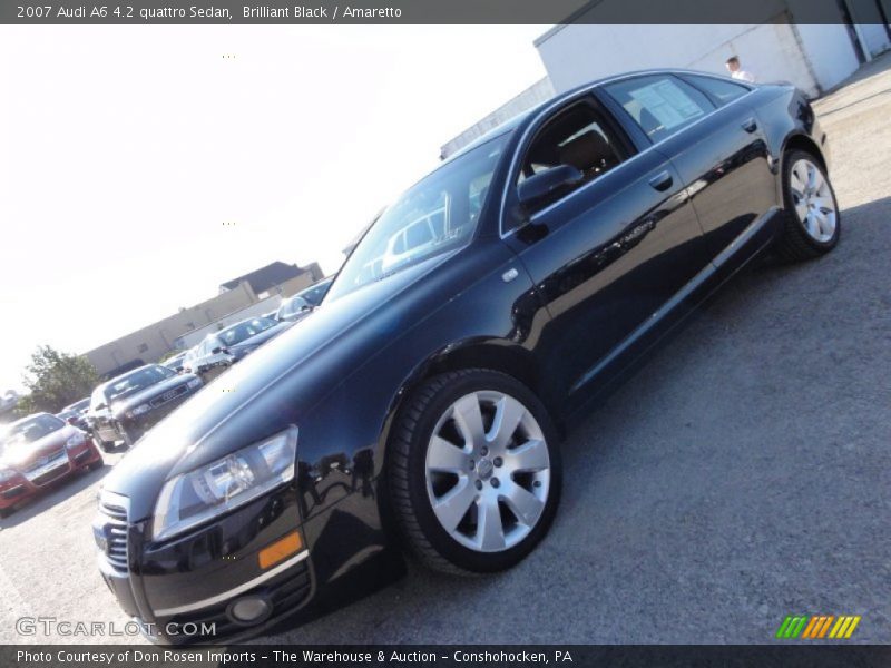 Brilliant Black / Amaretto 2007 Audi A6 4.2 quattro Sedan