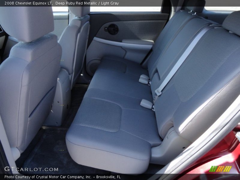 Deep Ruby Red Metallic / Light Gray 2008 Chevrolet Equinox LT