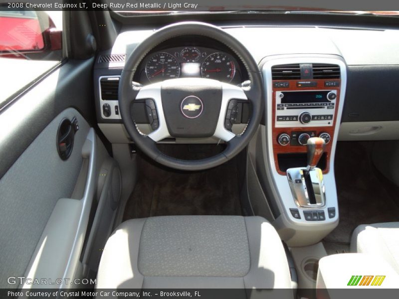 Deep Ruby Red Metallic / Light Gray 2008 Chevrolet Equinox LT