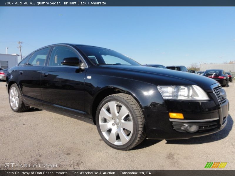 Brilliant Black / Amaretto 2007 Audi A6 4.2 quattro Sedan