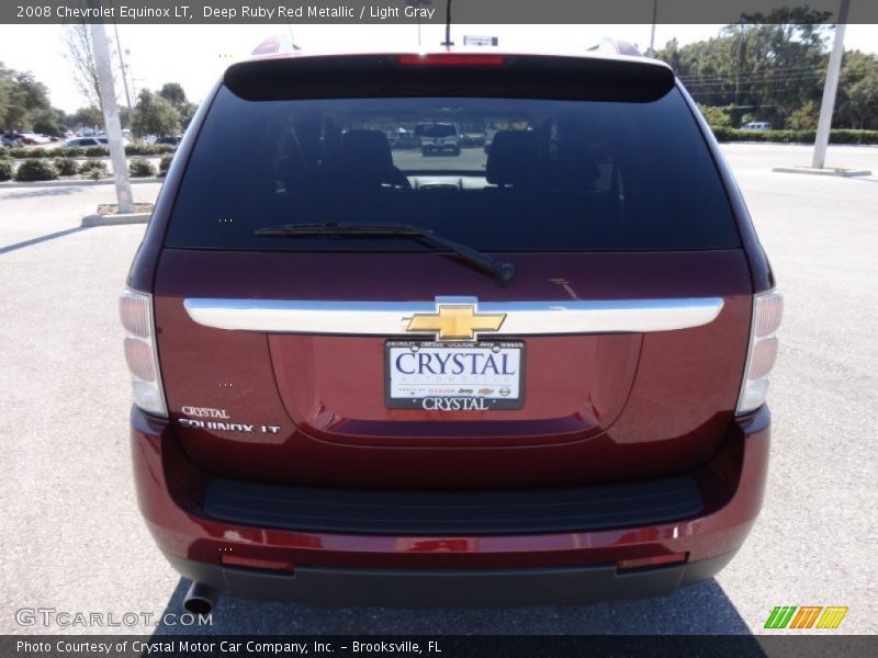 Deep Ruby Red Metallic / Light Gray 2008 Chevrolet Equinox LT