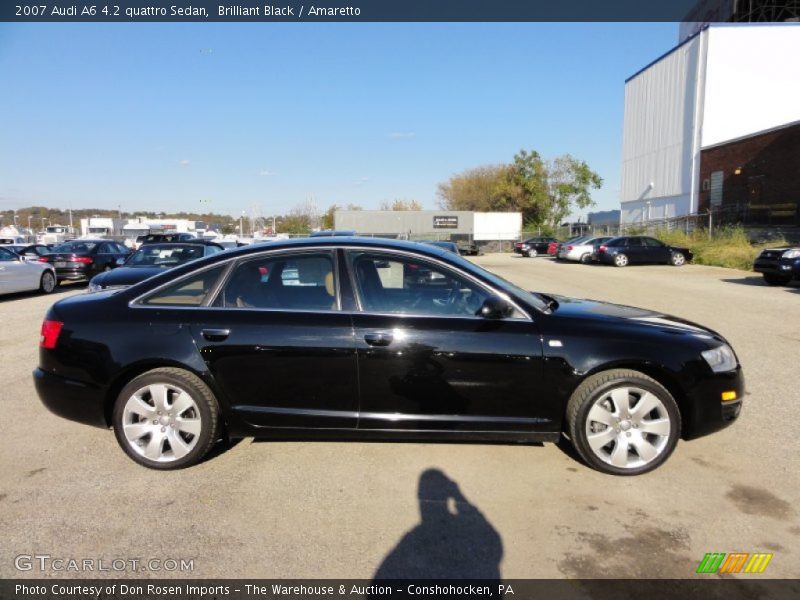 Brilliant Black / Amaretto 2007 Audi A6 4.2 quattro Sedan