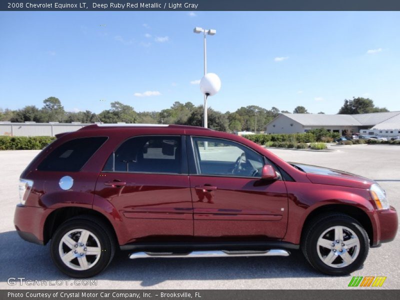 Deep Ruby Red Metallic / Light Gray 2008 Chevrolet Equinox LT