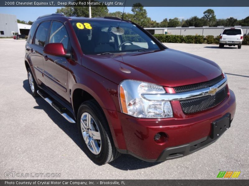 Deep Ruby Red Metallic / Light Gray 2008 Chevrolet Equinox LT