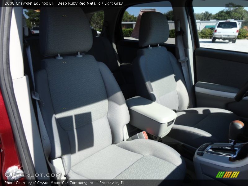 Deep Ruby Red Metallic / Light Gray 2008 Chevrolet Equinox LT