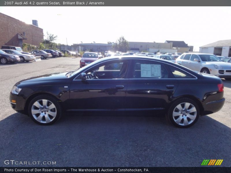 Brilliant Black / Amaretto 2007 Audi A6 4.2 quattro Sedan