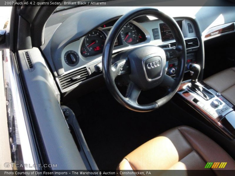 Brilliant Black / Amaretto 2007 Audi A6 4.2 quattro Sedan