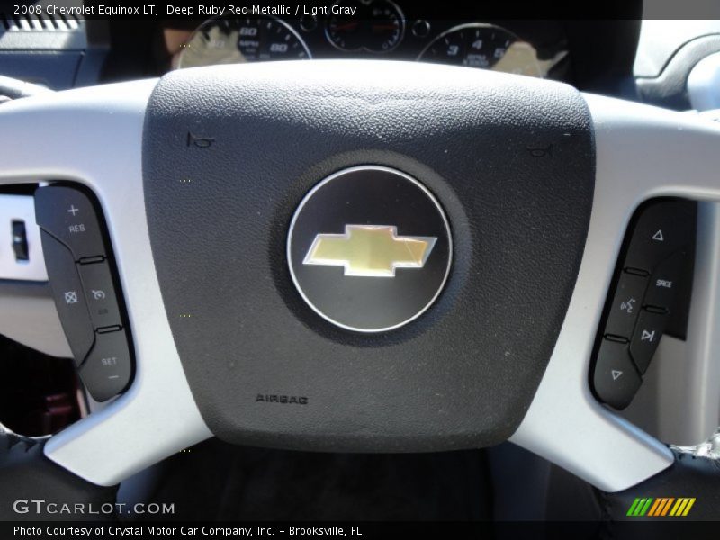 Deep Ruby Red Metallic / Light Gray 2008 Chevrolet Equinox LT