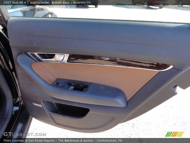 Brilliant Black / Amaretto 2007 Audi A6 4.2 quattro Sedan