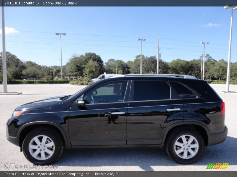 Ebony Black / Black 2011 Kia Sorento LX