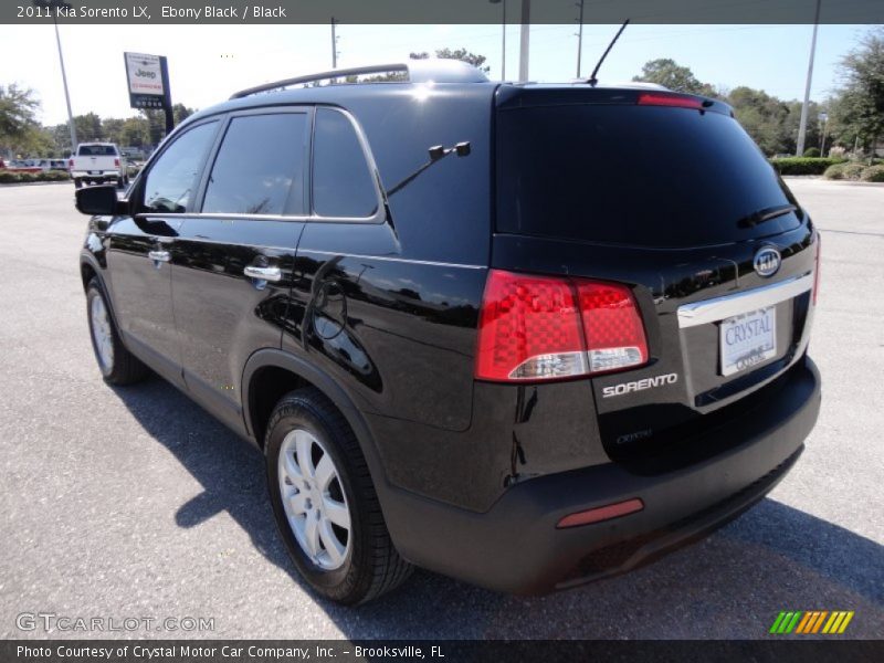 Ebony Black / Black 2011 Kia Sorento LX