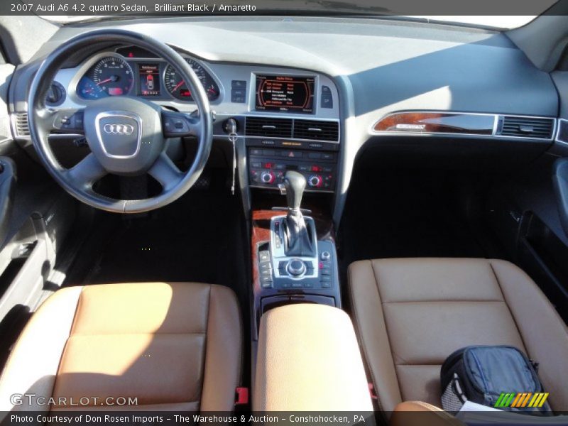 Brilliant Black / Amaretto 2007 Audi A6 4.2 quattro Sedan