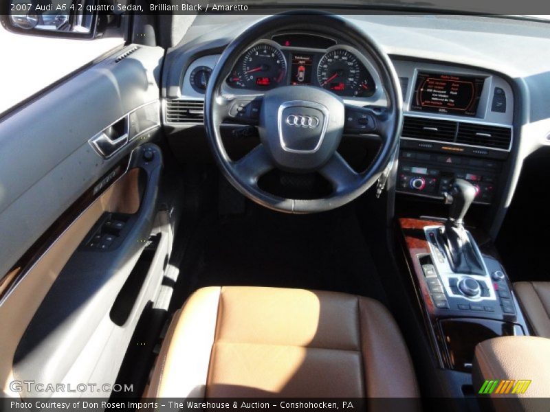 Brilliant Black / Amaretto 2007 Audi A6 4.2 quattro Sedan
