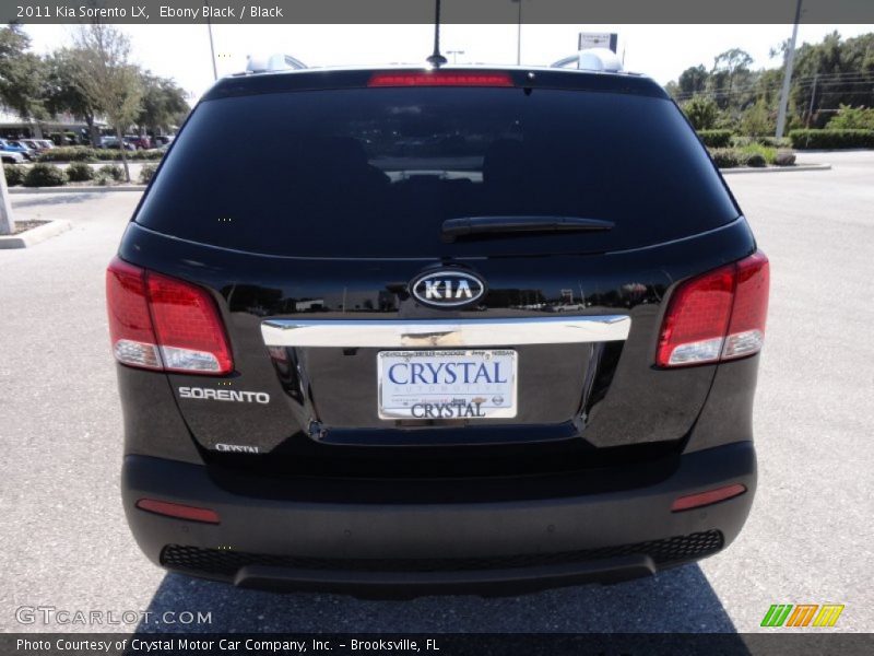 Ebony Black / Black 2011 Kia Sorento LX