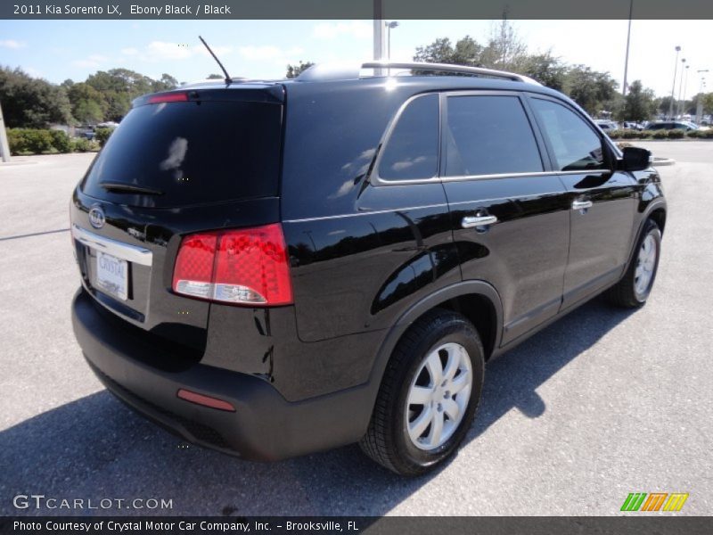 Ebony Black / Black 2011 Kia Sorento LX
