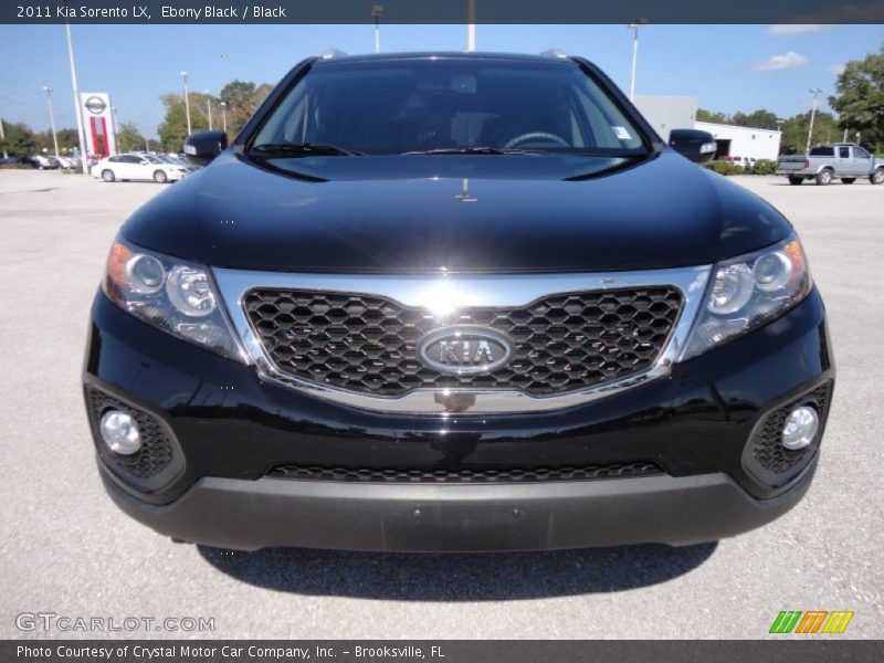Ebony Black / Black 2011 Kia Sorento LX