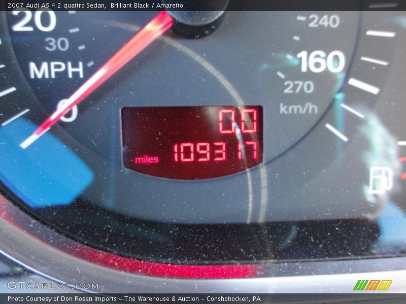 Brilliant Black / Amaretto 2007 Audi A6 4.2 quattro Sedan