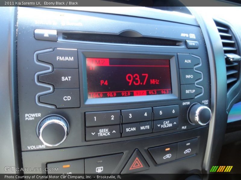 Ebony Black / Black 2011 Kia Sorento LX