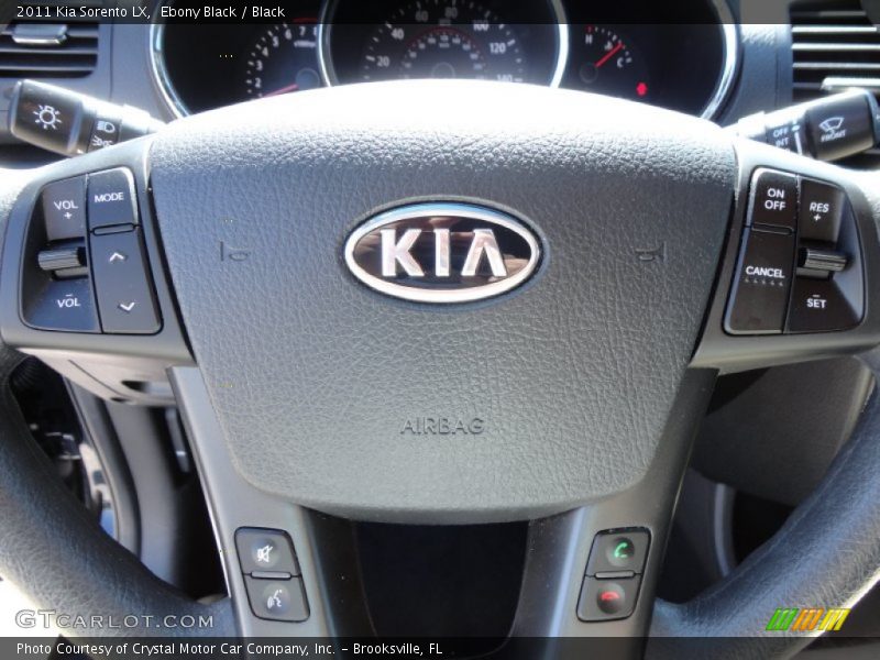 Ebony Black / Black 2011 Kia Sorento LX