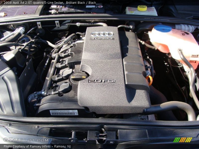Brilliant Black / Black 2008 Audi A4 2.0T quattro S-Line Sedan