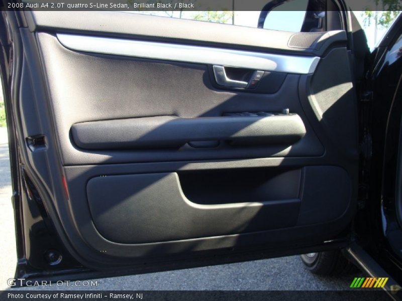 Brilliant Black / Black 2008 Audi A4 2.0T quattro S-Line Sedan