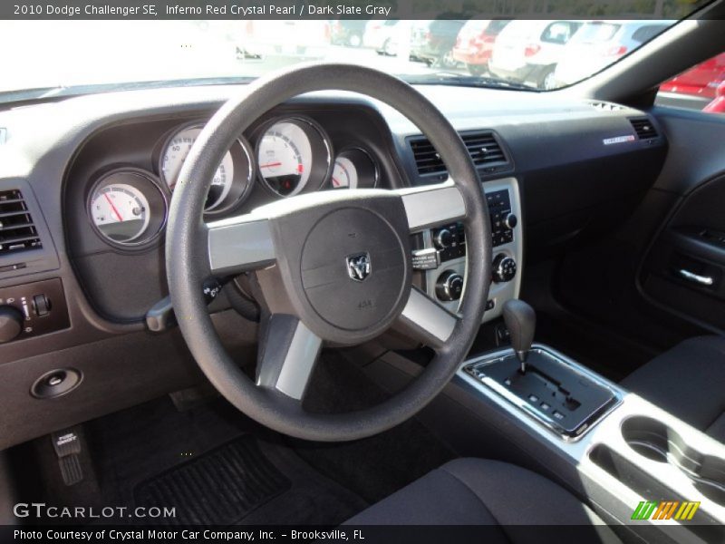 Inferno Red Crystal Pearl / Dark Slate Gray 2010 Dodge Challenger SE