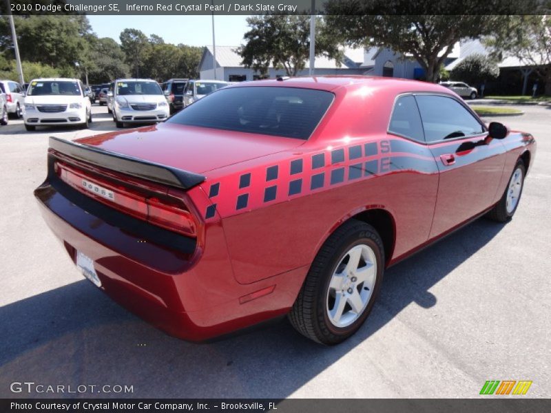Inferno Red Crystal Pearl / Dark Slate Gray 2010 Dodge Challenger SE