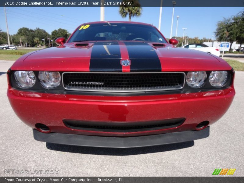 Inferno Red Crystal Pearl / Dark Slate Gray 2010 Dodge Challenger SE