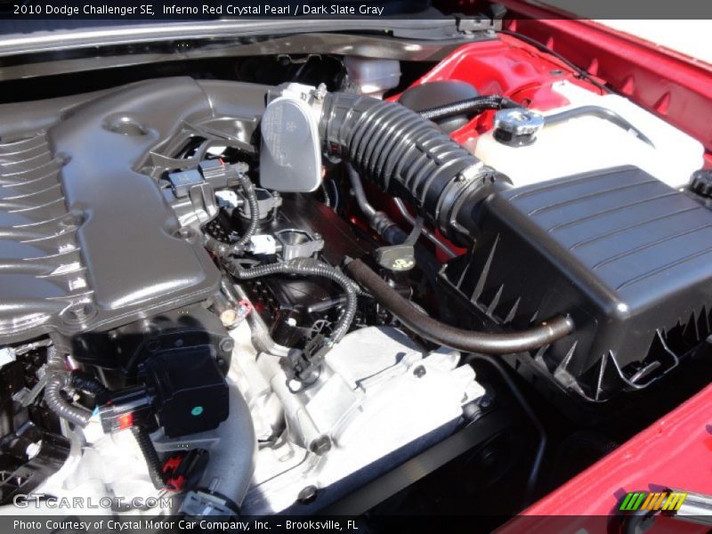 Inferno Red Crystal Pearl / Dark Slate Gray 2010 Dodge Challenger SE