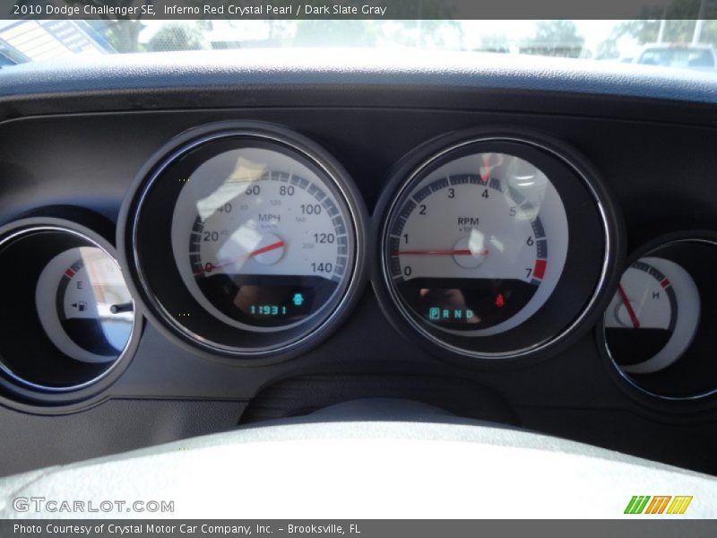 Inferno Red Crystal Pearl / Dark Slate Gray 2010 Dodge Challenger SE